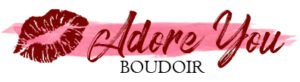 Lipstick kiss Adore You Boudoir Logo